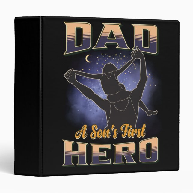 Dad A Son's First Hero Binder (Front/Spine)
