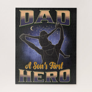 Dad A Son's First Hero Jigsaw Puzzle