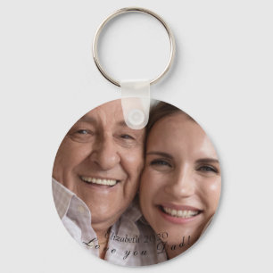 Dad & Adult daughter father's day your image names Keychain