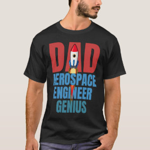 Dad Aerospace Engineer Genius Fun Engineering  Gra T-Shirt