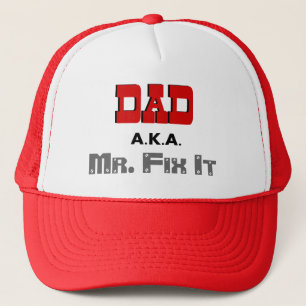 Dad AKA Mr. Fix It Novelty Trucker Hat