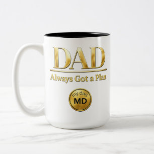 DAD — Always Got a Plan Two-Tone Coffee Mug