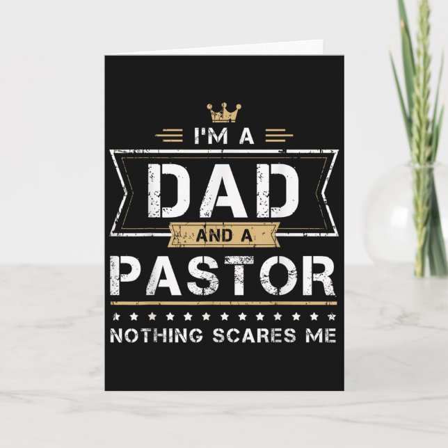 Dad &amp; Pastor Nothing Es Me Gift  Card (Front)