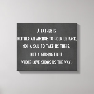 Dad Anchor Quote Canvas Print