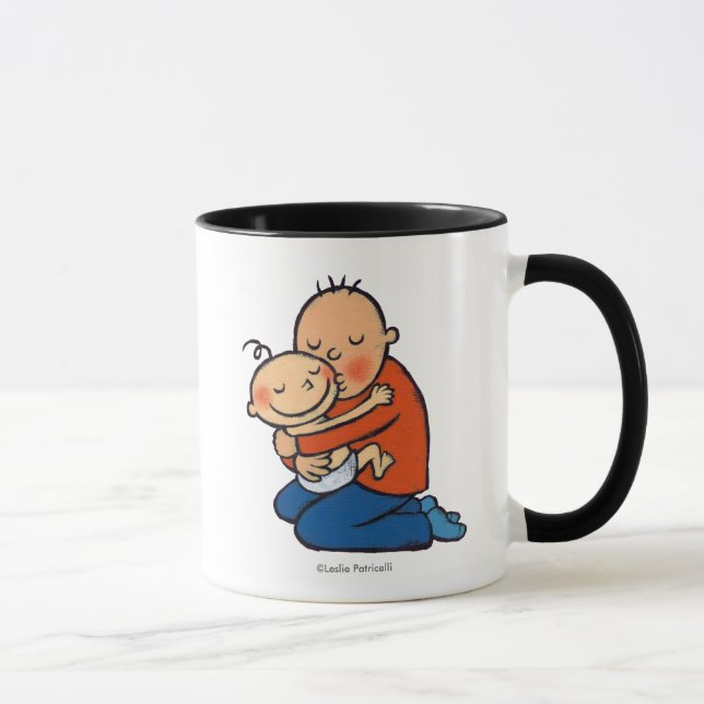Dad and Baby Hugging Mug (Right)