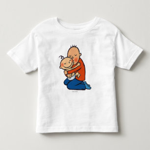 Dad and Baby Hugging Toddler T-shirt