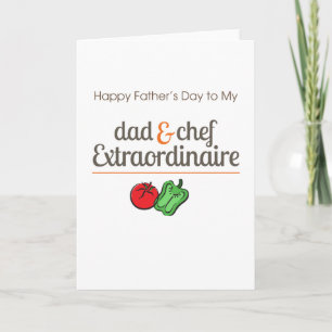 Dad and Extraordinary Chef Card