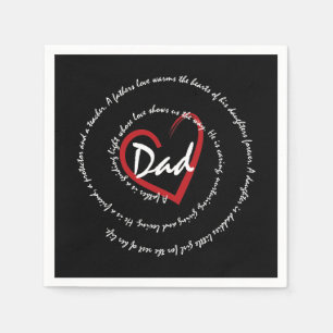 Dad and Fathers Napkin
