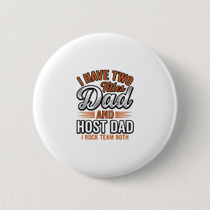 Dad and Host Dad Vintage Engraving Quote Design_1 2 Inch Round Button