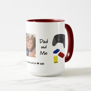 Dad and Me 2 Photo Custom Photo Mug