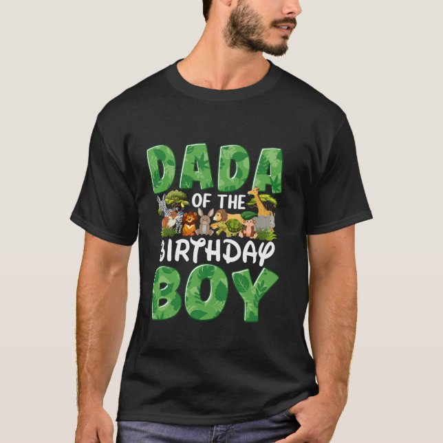 Dad And Mom Dada Birthday Boy Two Wild Family Part T-Shirt (Front)