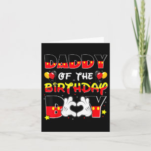 Dad And Mom Daddy Of The Birthday Boy Tee Family P Card