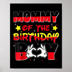 Dad And Mom Mommy Of The Birthday Boy Family Party Poster