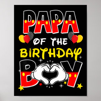 Dad And Mom Papa Of The Birthday Boy Family Party  Poster