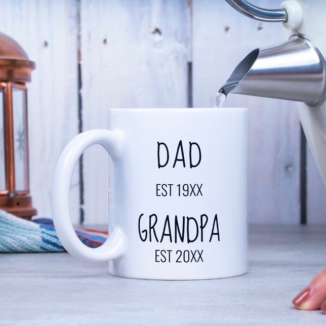 Dad and New Grandpa EST 20XX Mug (Creator Uploaded)