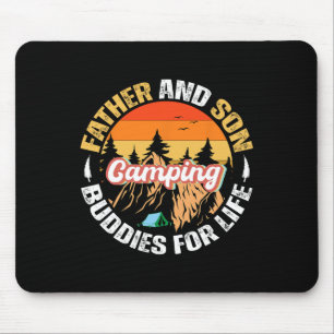 Dad And Son Camping Buddies For Life Family Matchi Mouse Pad