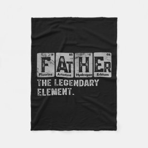 Dad And Son Matching Fathers Day Cool Family Scien Fleece Blanket