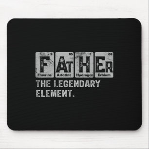 Dad And Son Matching Fathers Day Cool Family Scien Mouse Pad