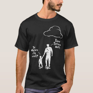 Dad And Son What Are Clouds Made Of Linu Severs T-Shirt