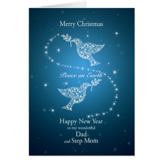 Dad and Step Mom, Doves Christmas