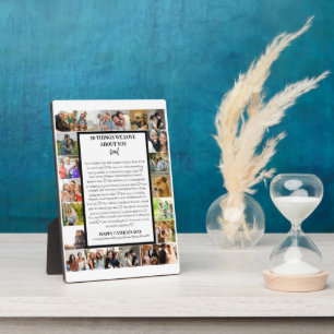 Dad appreciation Fathers Day 22 Photo Collage Plaque