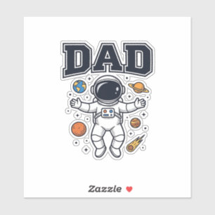 Dad Astronaut Space Vector Shirt Design_1