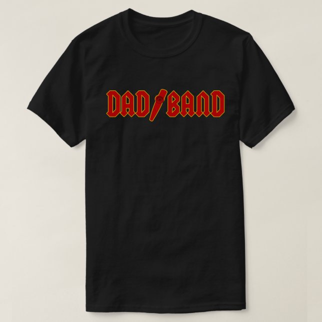 Dad Band - Red Logo T-Shirt (Design Front)