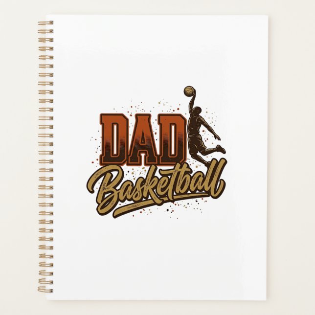 Dad Basketball Vintage Engraving Shirt Design_1 (Devant)