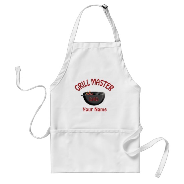 Dad BBQ Barbecue Grill Master Apron (Front)