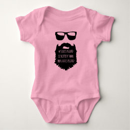 Dad beard Baby One Piece Body Suit Bodysuit