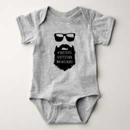 Dad beard Baby One Piece Body Suit Bodysuit