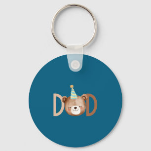 Dad Beary First Birthday Shirt Matching Family Out Keychain