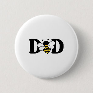 Dad Bee Cute Beekeeping 1st Birthday Matching Fami 2 Inch Round Button