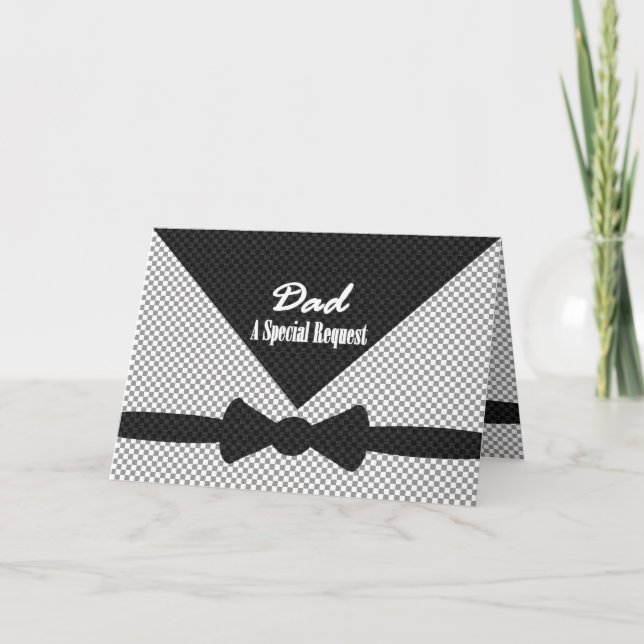 DAD Best Man Wedding Invite Checked Envelope (Front)