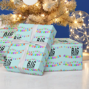 DAD BIG DADDY CHRISTMAS WRAPPING PAPER