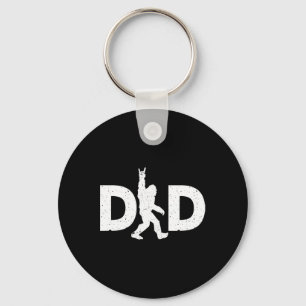 Dad Bigfoot Fathers Day  Keychain