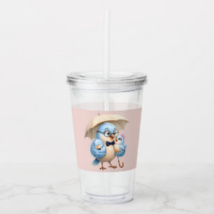 Dad Bird Acrylic Cup Cute Travel Design
