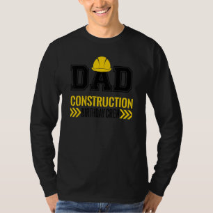 Dad Birthday Crew 1st construction Birthday Truck T-Shirt