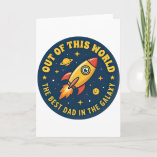 Dad Birthday From Daughter Son Retro Father's Day  Card