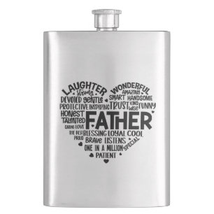 Dad birthday gift father father's day daddy gifts  hip flask