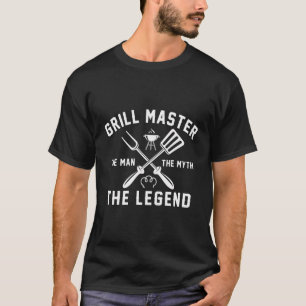 Dad Birthday Grilling Grill Master Gift For Men Bb T-Shirt