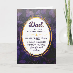 Dad Birthday, I'm Proud to be Your Daughter Card