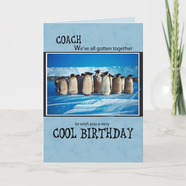 Dad Birthday, Penguin all of Us Card (Front)