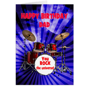 Dad Birthday You Rock Drums
