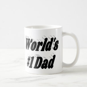 Dad black half text coffee mug