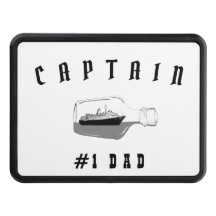 Dad Black Modern Daddy Father Captain