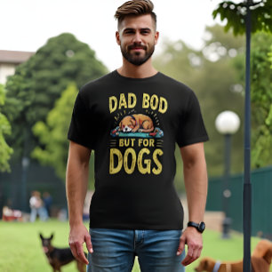 DAD BOD but for Dogs Fun Retro T-Shirt
