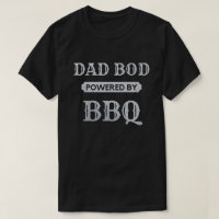 Dad Bod Powered By BBQ Glitter T-Shirt