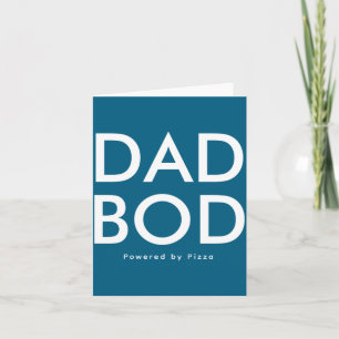 Dad Bod Wered By Zza Funny Modern Fathers Day  Card