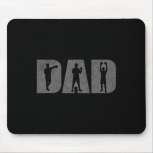 Dad Boxer Fathers Day Boxing Lover Box Gift Traini Mouse Pad